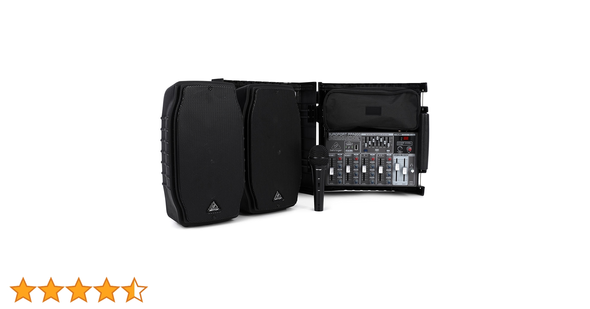 behringer EUROPORT PPA200 ポータブルPAシステム Open Box Behringer Europort PPA200 Portable PA System